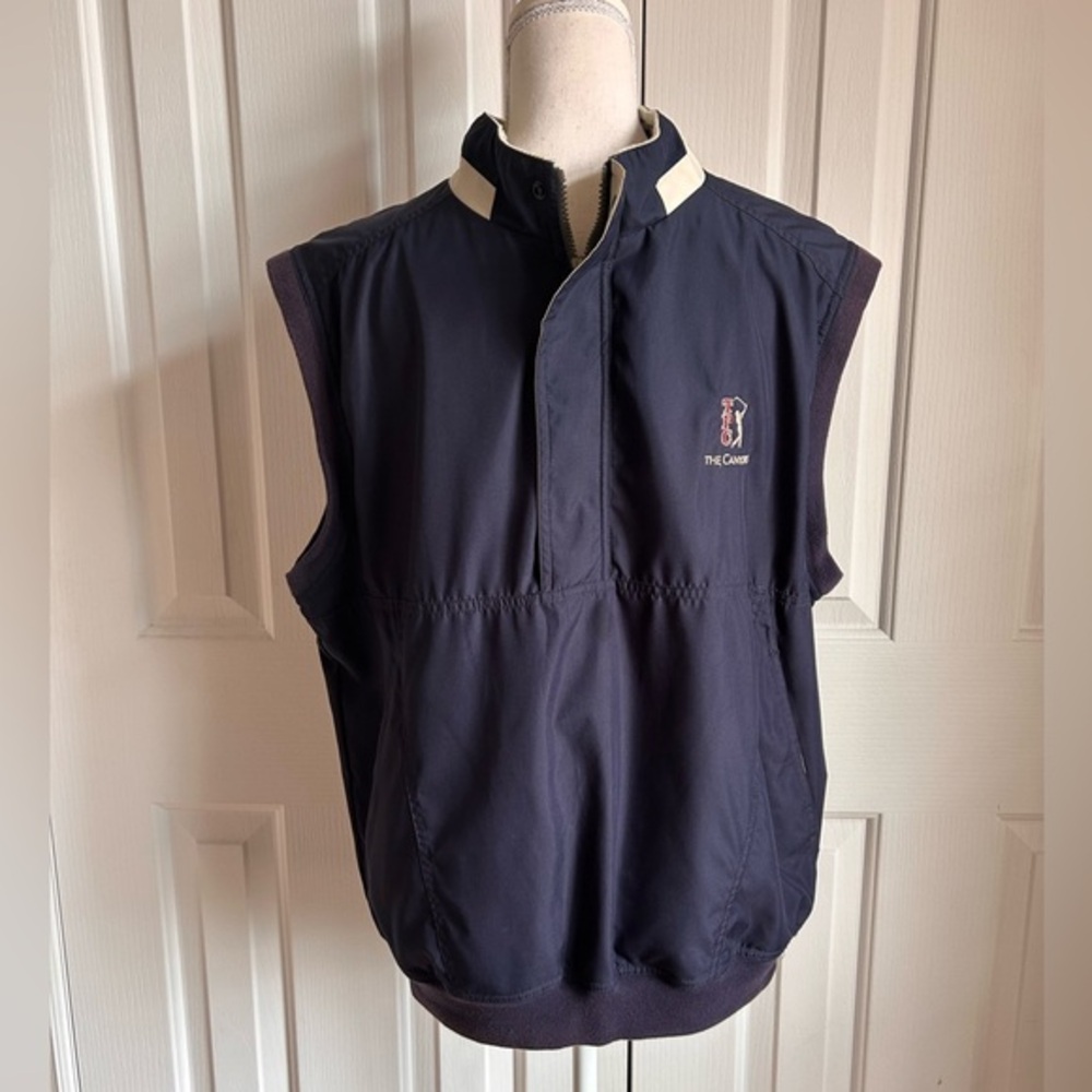 GEAR FOR SPORTS Men Sleeveless Golf Vest, Navy Blue Size Medium, Water Resistant